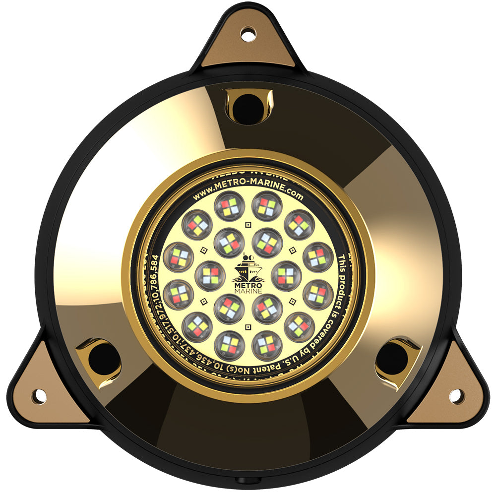 Metro Marine HighOutput Surface Mount Underwater Light wIntelligent Full Spectrum LEDs  RGBW 90 Beam FSMR1FS90