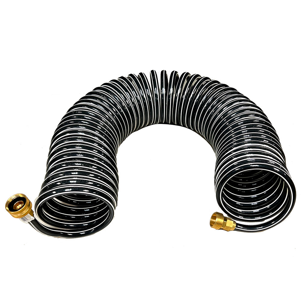 Trident Marine Coiled Wash Down Hose wBrass Fittings  50 16750