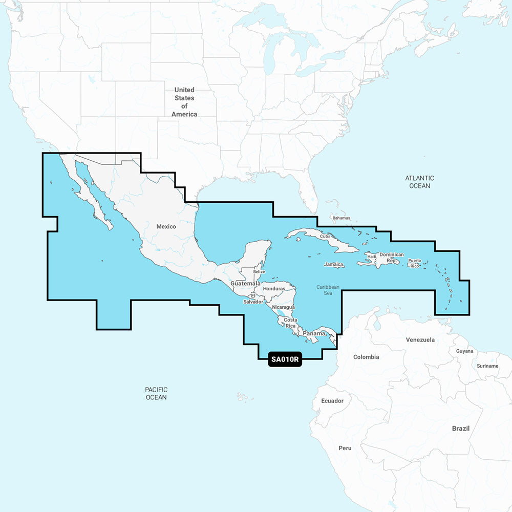 Navionics NASA010R  Central America  Caribbean  Navionics 010C145930