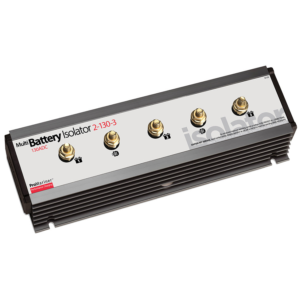 ProMariner Battery Isolator  130 AMP  2 Alternator  3 Battery 12133