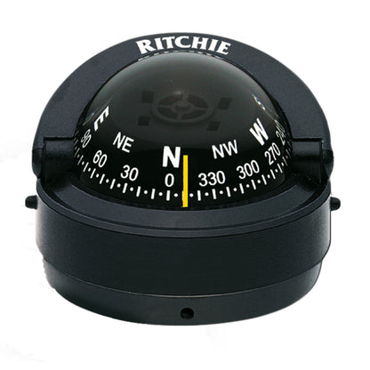 Ritchie S53 Explorer Compass  Surface Mount  Black S53
