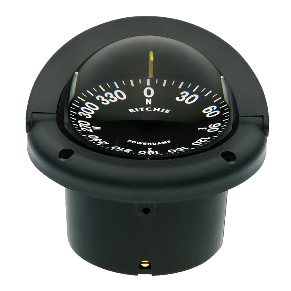 Ritchie HF742 Helmsman Compass  Flush Mount  Black HF742