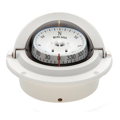 Ritchie F83W Voyager Compass  Flush Mount  White F83W