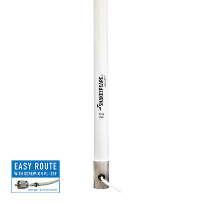 Shakespeare Galaxy 5018 15 2 VHF Antenna  9dB Gain 5018