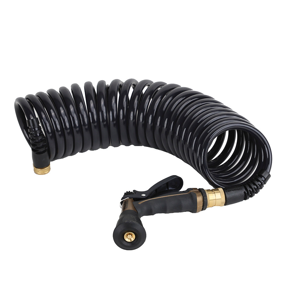 HoseCoil Commercial Pilot PRO 25 Hose Kit wBoat Bumper Metal Body Nozzle CPP2501K