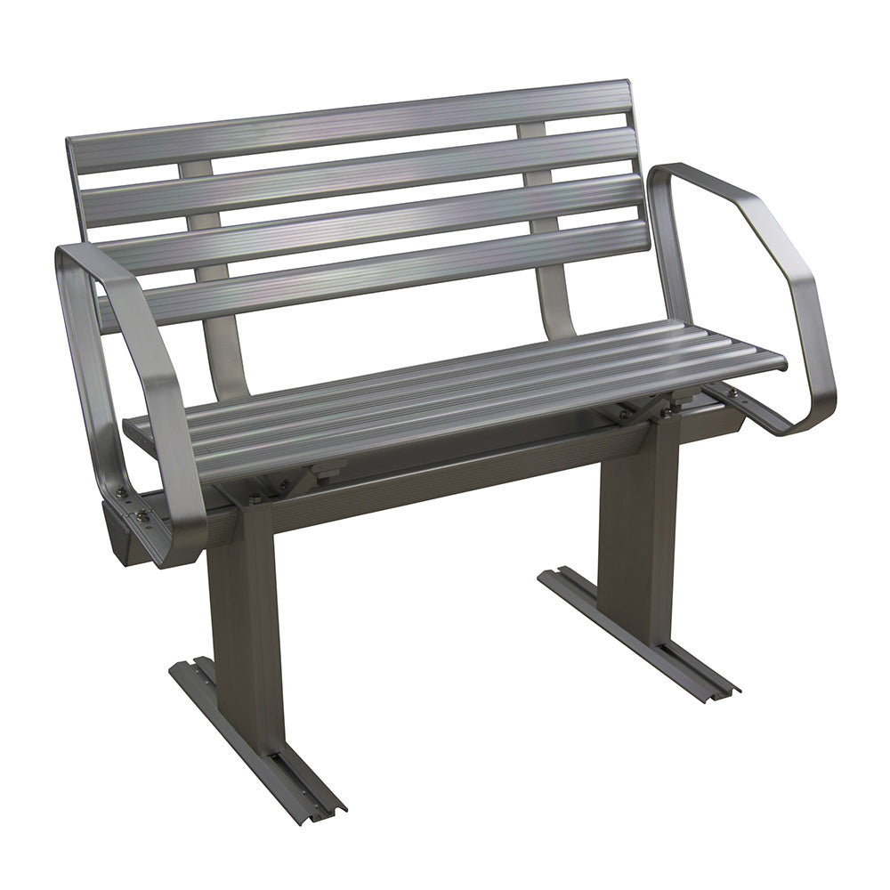 Springfield Aluminum Dock Bench wArms 10990502A
