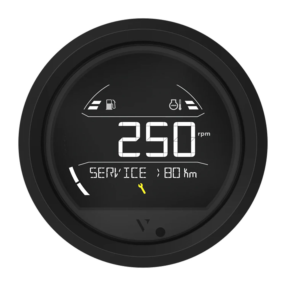 Veratron VL Digital 85 wTriangular Black Bezel B00205801