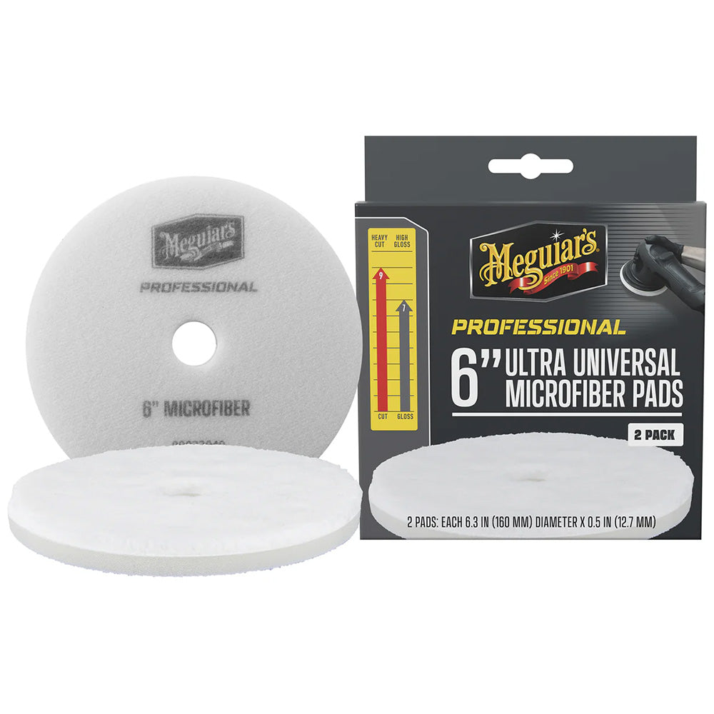 Meguiars Professional 6 Ultra Universal Microfiber Pads 2Pack M6MFP2