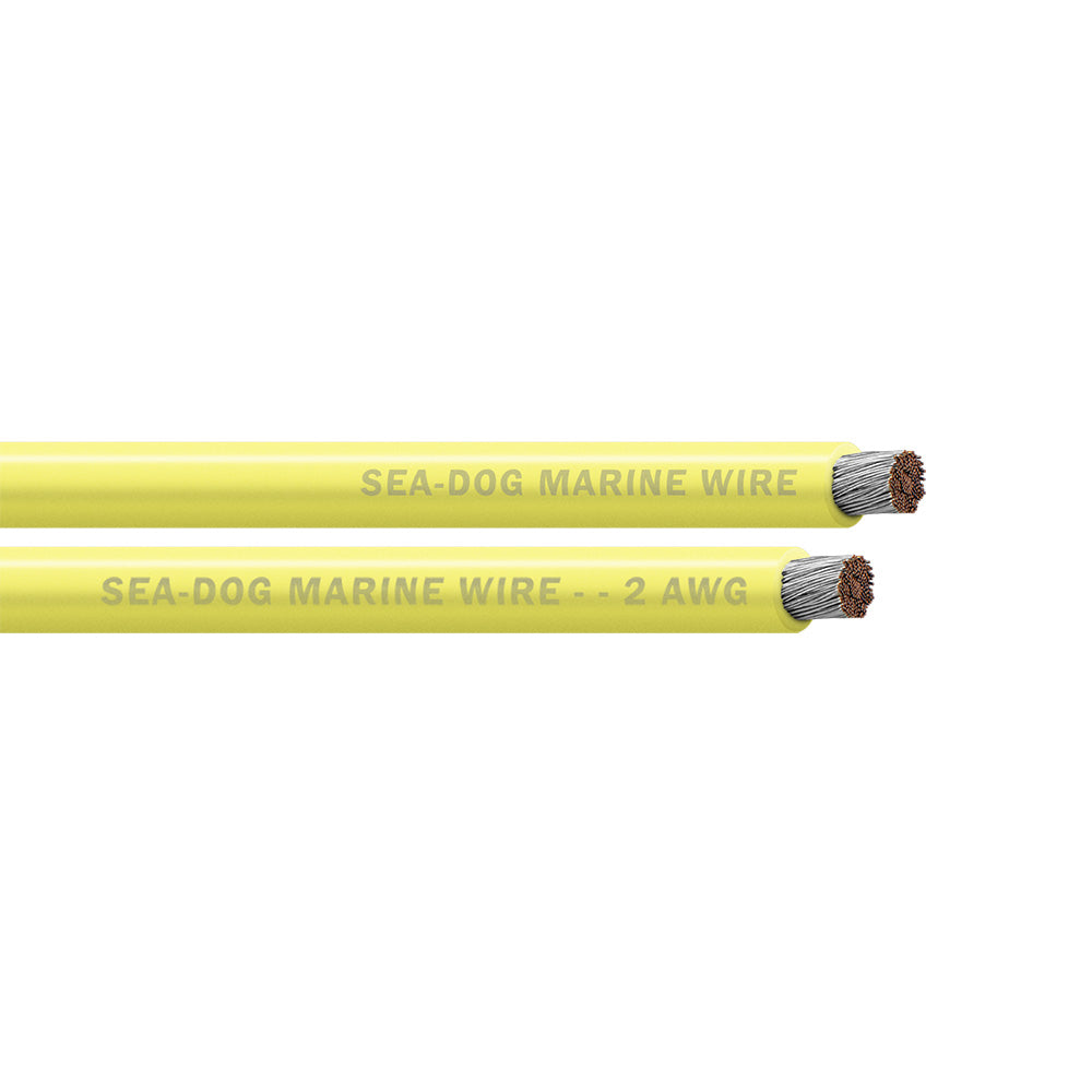 SeaDog 2 AWG Yellow Battery Cable  400 8002036