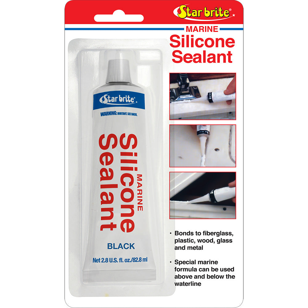 Star brite Marine Silicone Sealant  Black  28 oz 82103