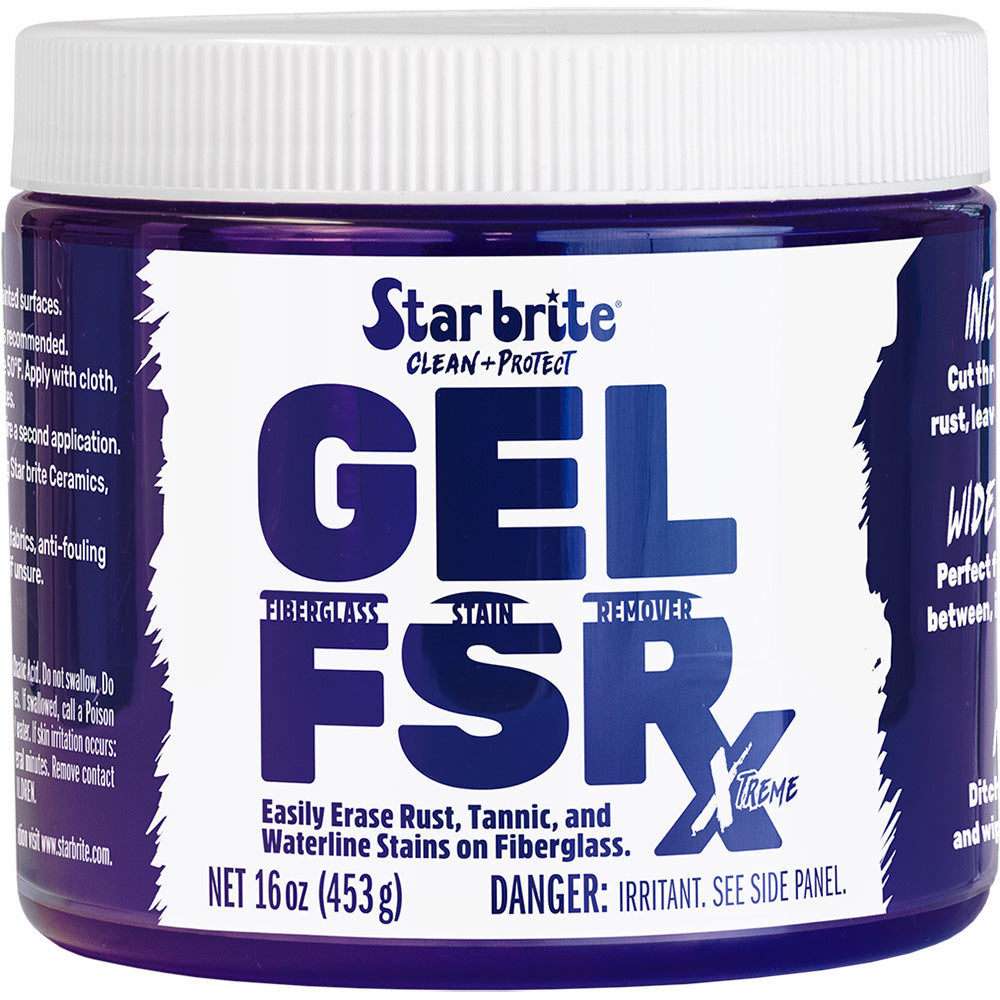 Star brite GEL FSR Xtreme Fiberglass Stain Remover  16 oz 205216