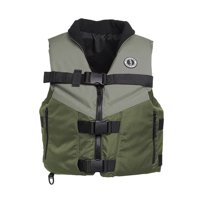 Mustang Accel Foam Vest  GreenGrey  XL MV4627833XL