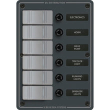 Blue Sea 8053 Slate Grey  6 Position  Vertical 8053