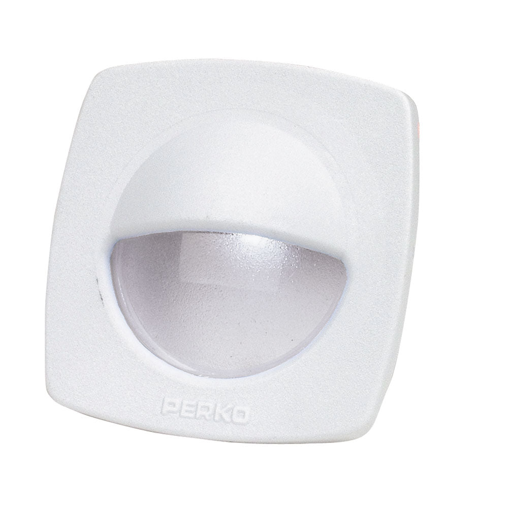 Perko LED Utility Light wSnapOn Front Cover  White 1074DP2WHT