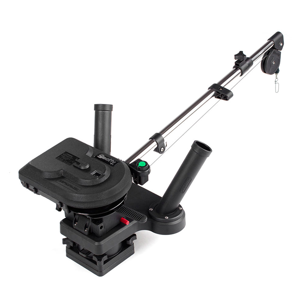 Scotty 1116 Propack 60 Telescoping Electric Downrigger w Dual Rod Holders and Swivel Base 1116