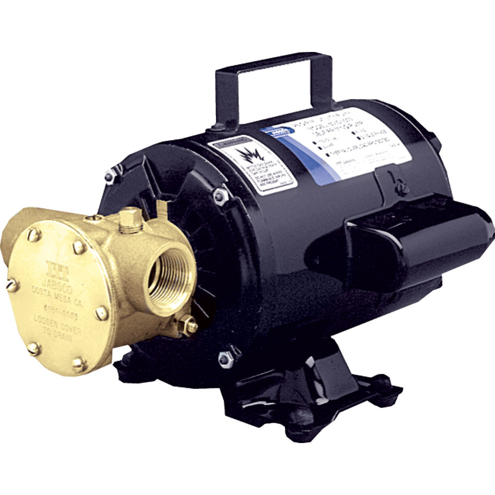 Jabsco Utility Pump wOpen Drip Proof Motor  115V 60500003