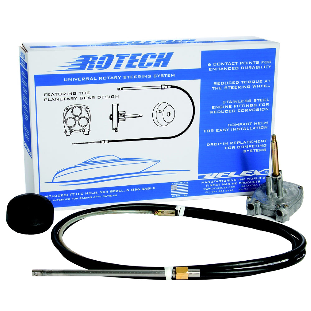 UFlex Rotech 16 Rotary Steering Package  Cable Bezel Helm ROTECH16FC