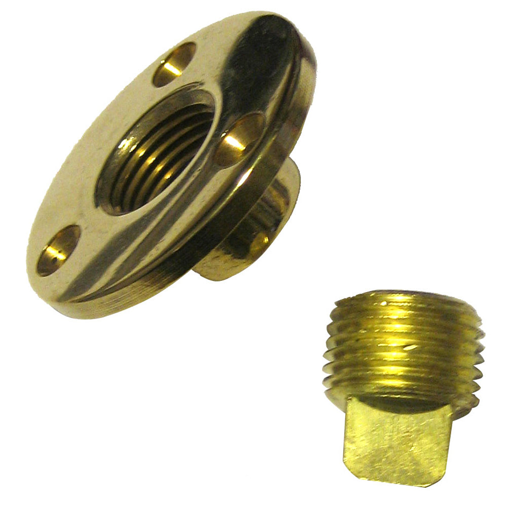 Perko Garboard Drain  Drain Plug Assy Cast BronzeBrass MADE IN THE USA 0714DP1PLB