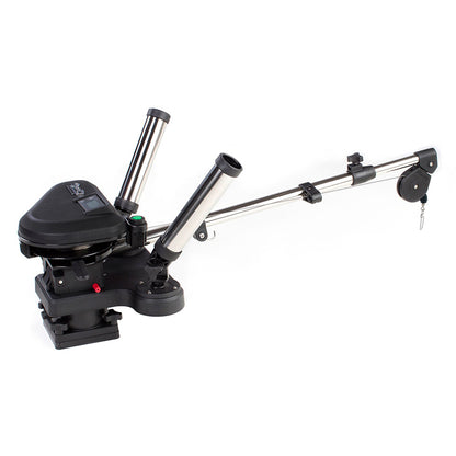 Scotty 2116 HP Depthpower Electric Downrigger 60 SS Telescoping Boom wSwivel Base  Dual Rod Holder 2116