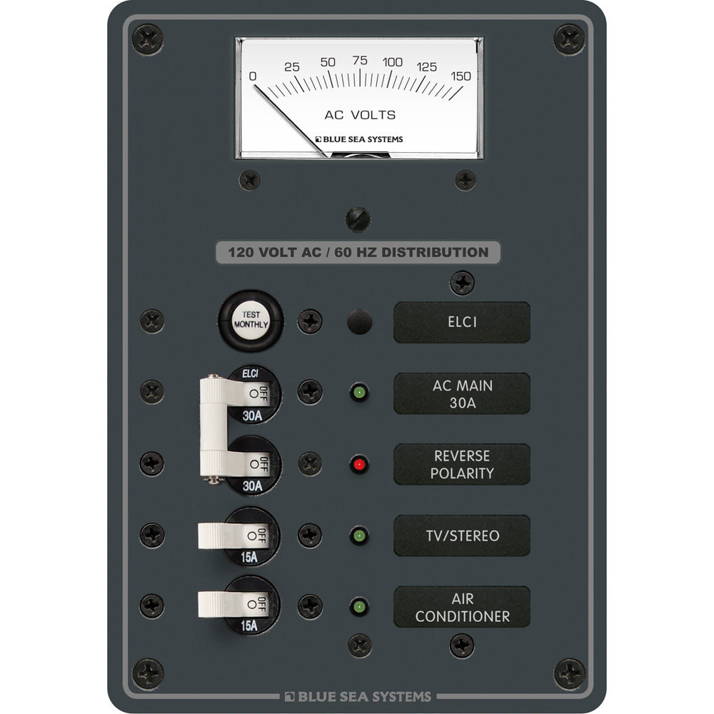 Blue Sea 8102 ELCI GFCI Panel AC 2 Position 8102