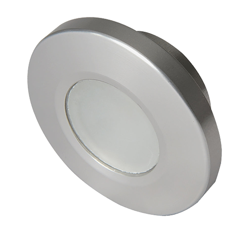 Lumitec Orbit  Flush Mount Down Light  Brushed Finish  4Color WhiteRedBluePurple NonDimming 112500