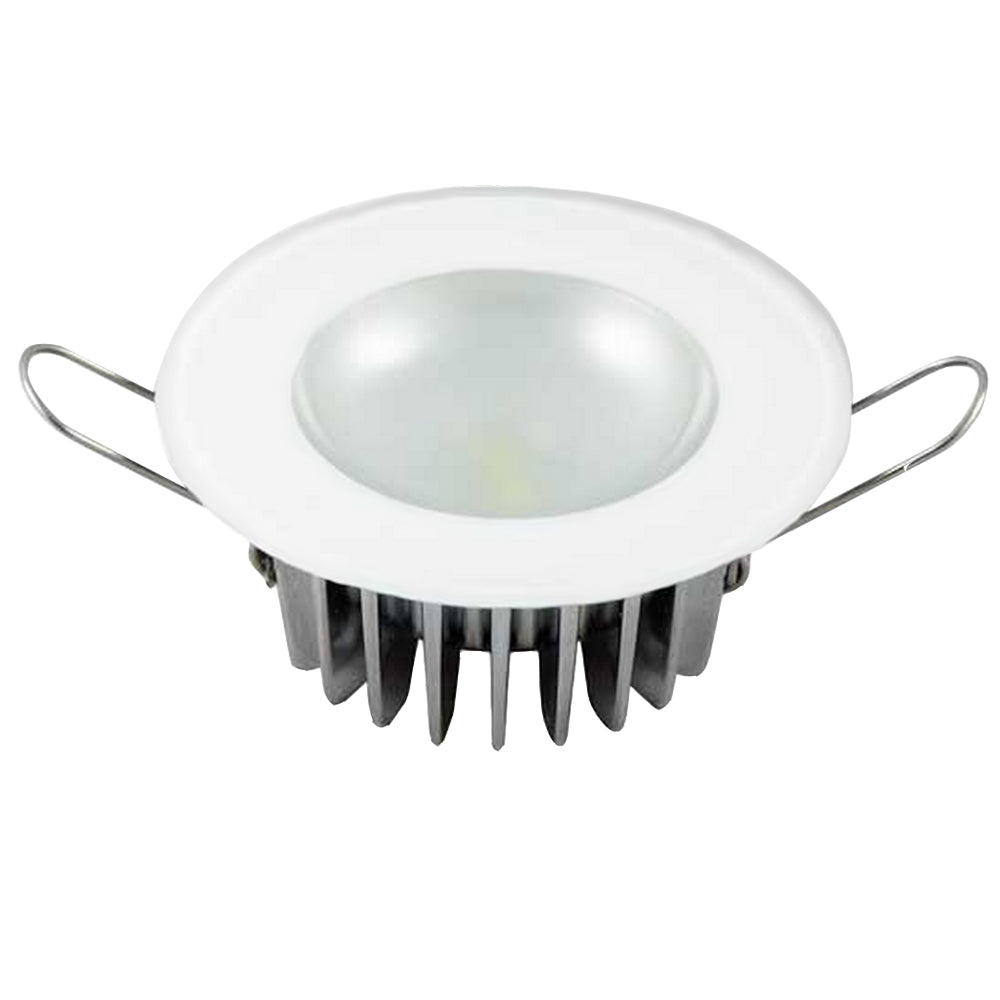 Lumitec Mirage  Flush Mount Down Light  Glass FinishNo Bezel  4Color RedBluePurple Non Dimming wWhite Dimming 113190