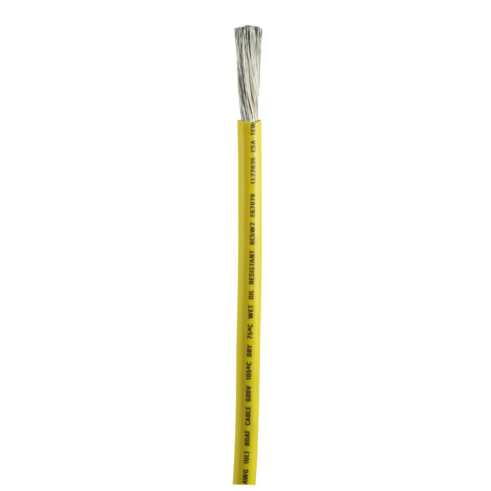 Ancor Yellow 2 AWG Battery Cable  Sold By The Foot 1149FT