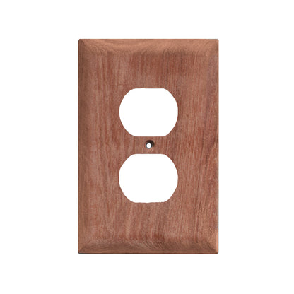 Whitecap Teak Outlet CoverReceptacle Plate 60170