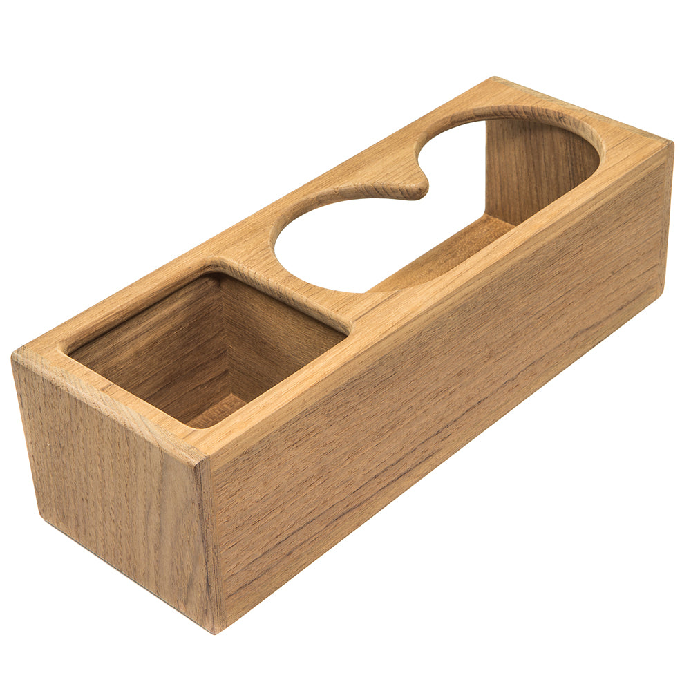 Whitecap Teak Two Insulated DrinkBinocular Rack wTray 62616
