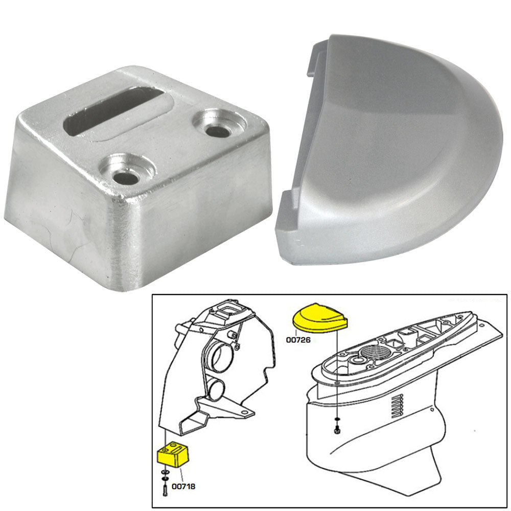 Tecnoseal Anode Kit wHardware  Volvo SX  Zinc 20708