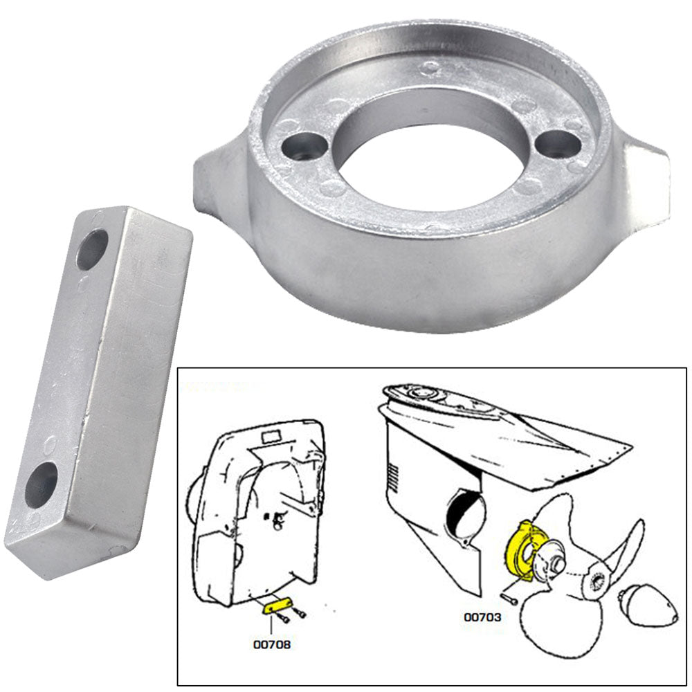 Tecnoseal Anode Kit wHardware  Volvo 290  Magnesium 20705MG