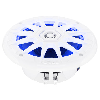 Boss Audio 65 MRGB65 Speakers wRGB Lighting  White  200W MRGB65