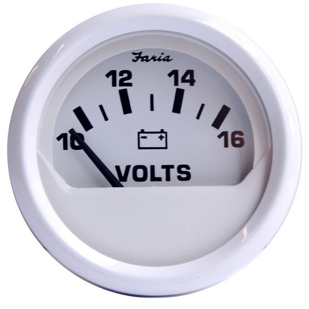 Faria Dress White 2 Voltmeter 1016 VDC 13120