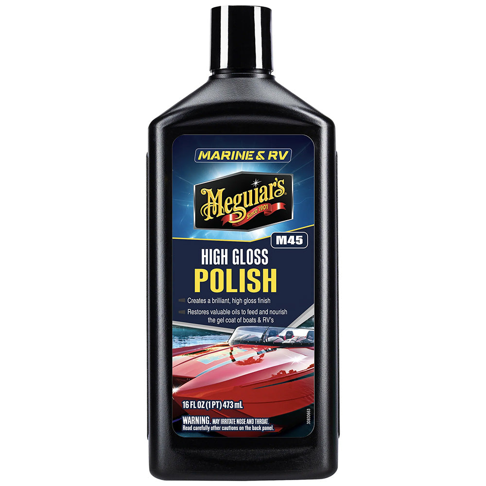 Meguiars 45 BoatRV Polish  Gloss Enhancer  16oz M4516
