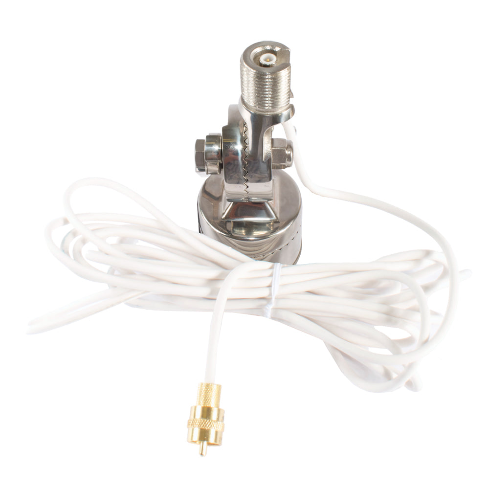Shakespeare Quick Connect SS Rail Mount wCable fQuick Connect Antenna QCMSR