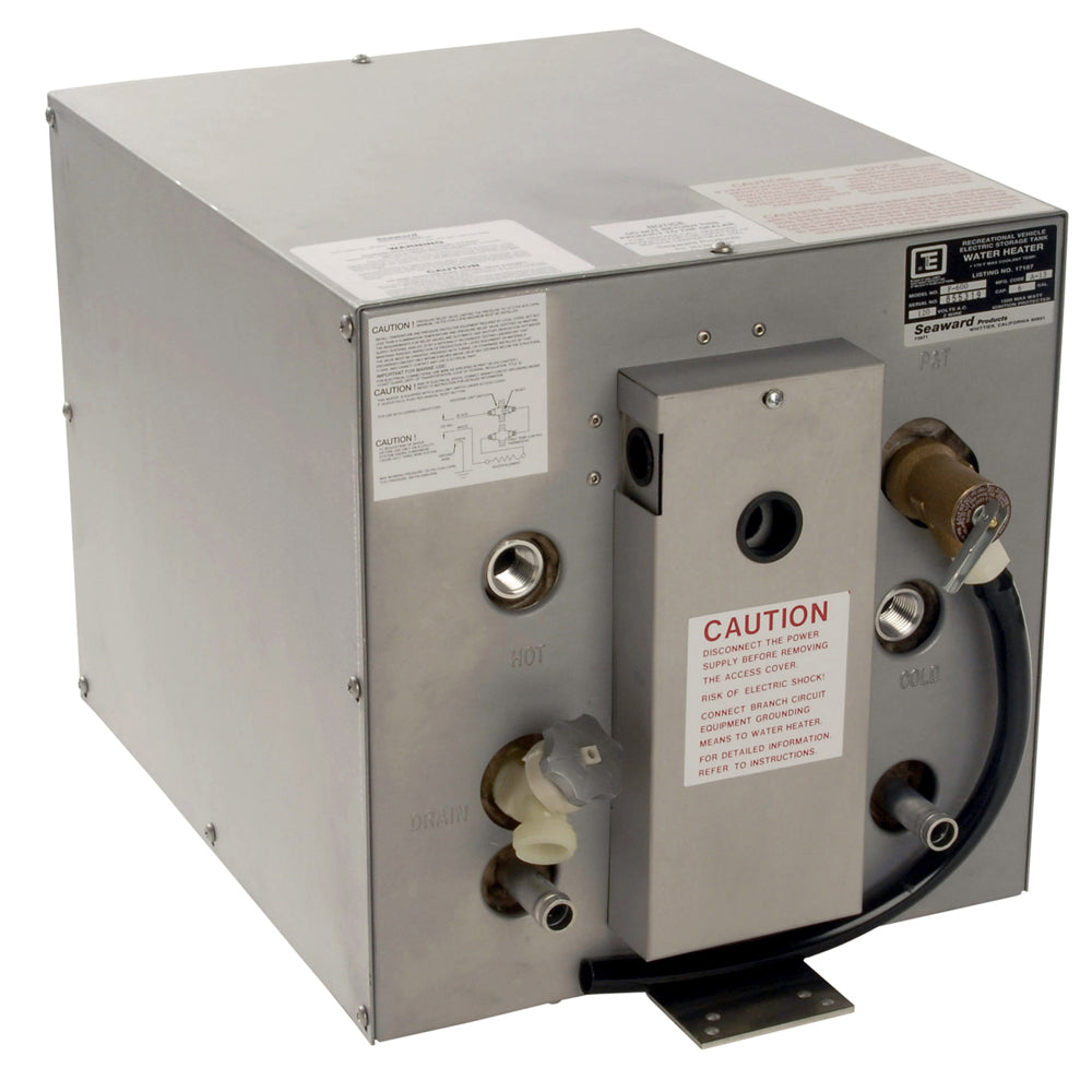 Whale Seaward 6 Gallon Hot Water Heater wFront Heat Exchanger  Galvanized Steel  120V  1500W F600