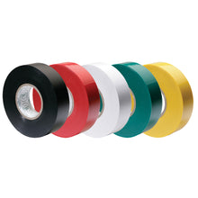 Ancor Premium Assorted Electrical Tape  12 x 20  Black  Red  White  Green  Yellow 339066