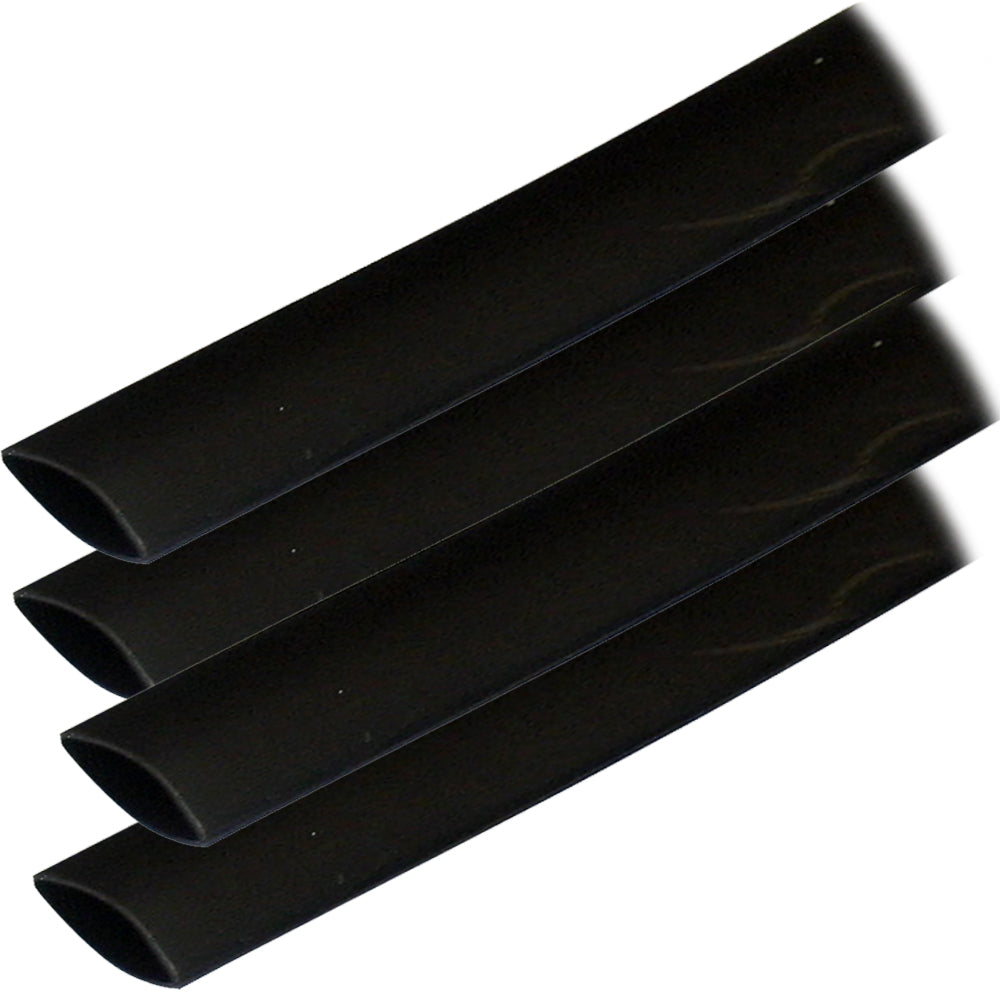 Ancor Adhesive Lined Heat Shrink Tubing ALT  34 x 6  4Pack  Black 306106