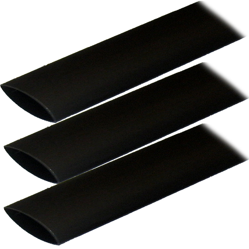Ancor Adhesive Lined Heat Shrink Tubing ALT  1 x 3  3Pack  Black 307103