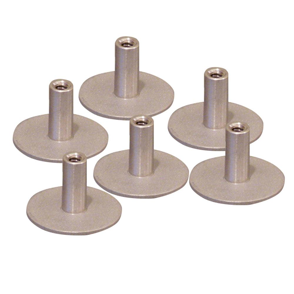 Weld Mount Stainless Steel Standoff 125 Base  14 x 20 Thread 75    Tall  6Pack 142012304