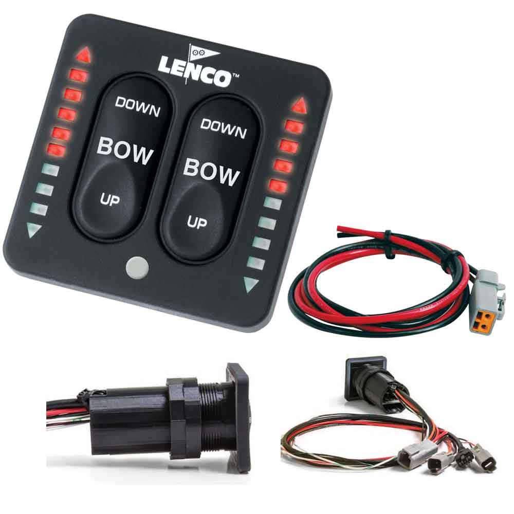 Lenco LED Indicator Integrated Tactile Switch Kit wPigtail fSingle Actuator Systems 15170001