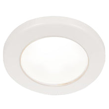 Hella Marine EuroLED 75 3 Round Screw Mount Down Light  White LED  White Plastic Rim  12V 958110011