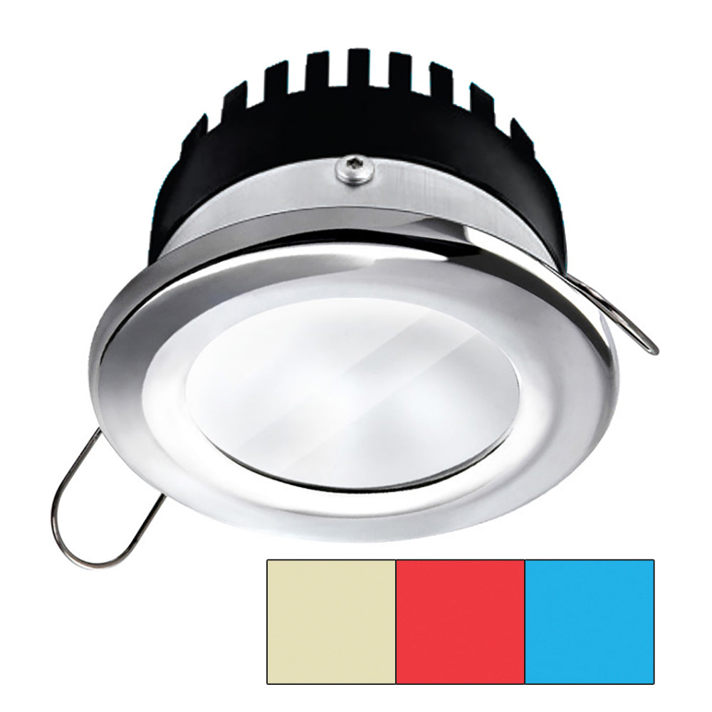 i2Systems Apeiron Pro A503  3W  Round Cool WhiteRedBlue  Round  Chrome Finish A50311AAGHE
