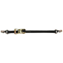 CargoBuckle Ratchet Strap TieDown wDouble JHooks  Keeper  1 x 12 F14060