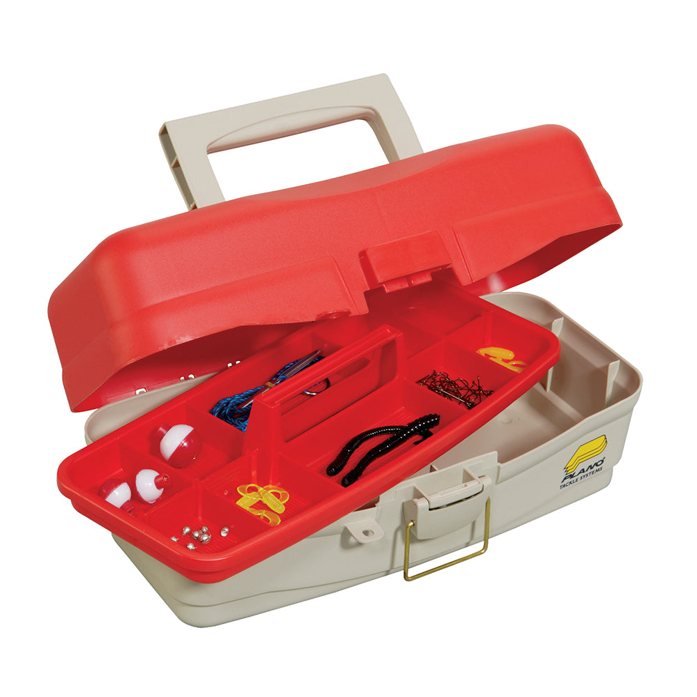 Plano Take Me Fishing Tackle Kit Box  RedBeige 500000