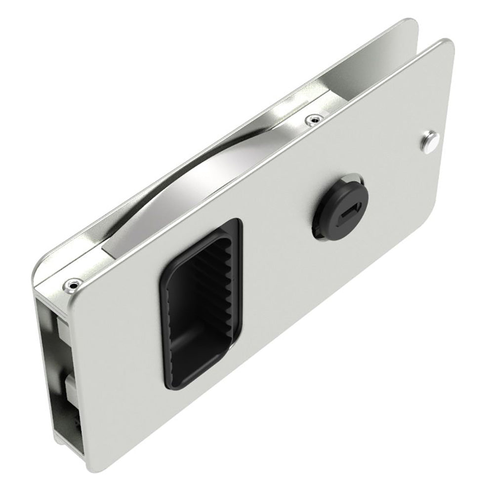 Southco Flush Sliding Door Latch  Square  Aluminum MF0111060