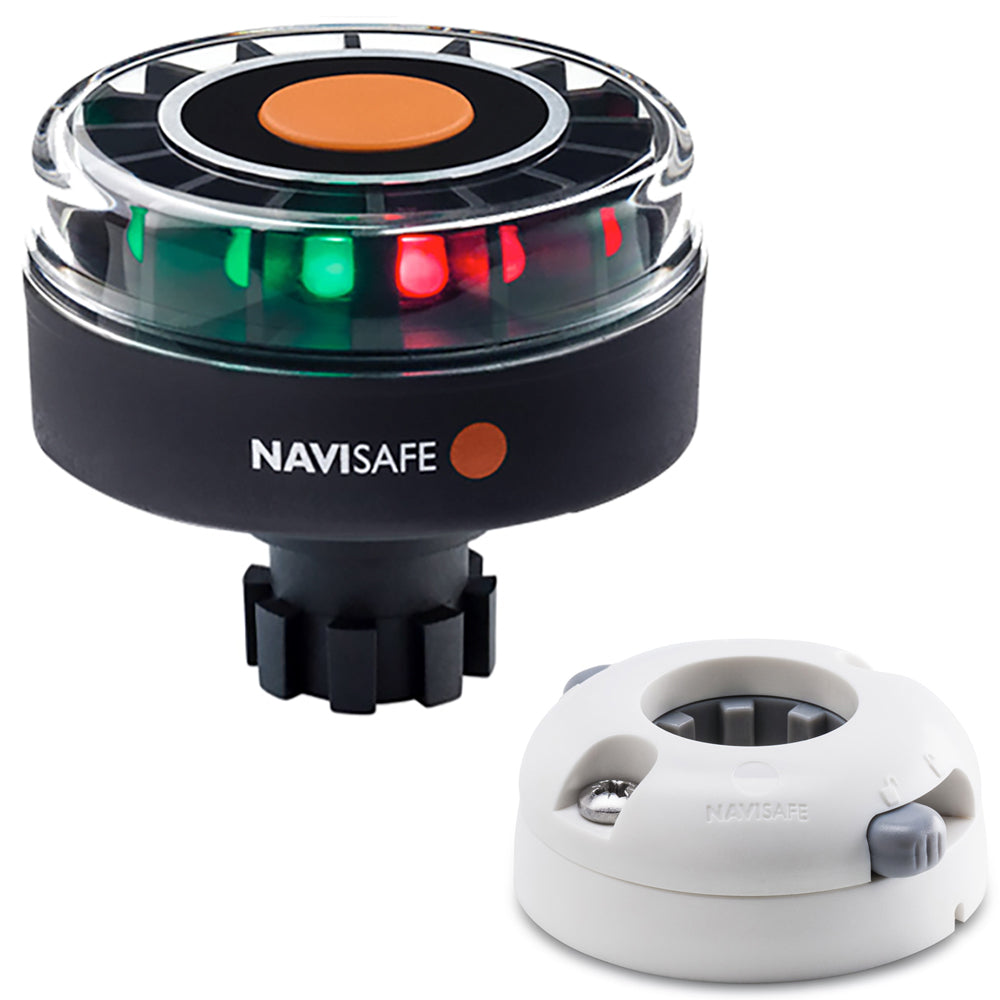Navisafe Navilight Tricolor 2NM wNavibolt Base  Horizontal Mount  White 342KIIT5