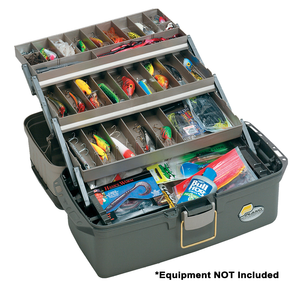 Plano Guide Series Tray Tackle Box  GraphiteSandstone 613403