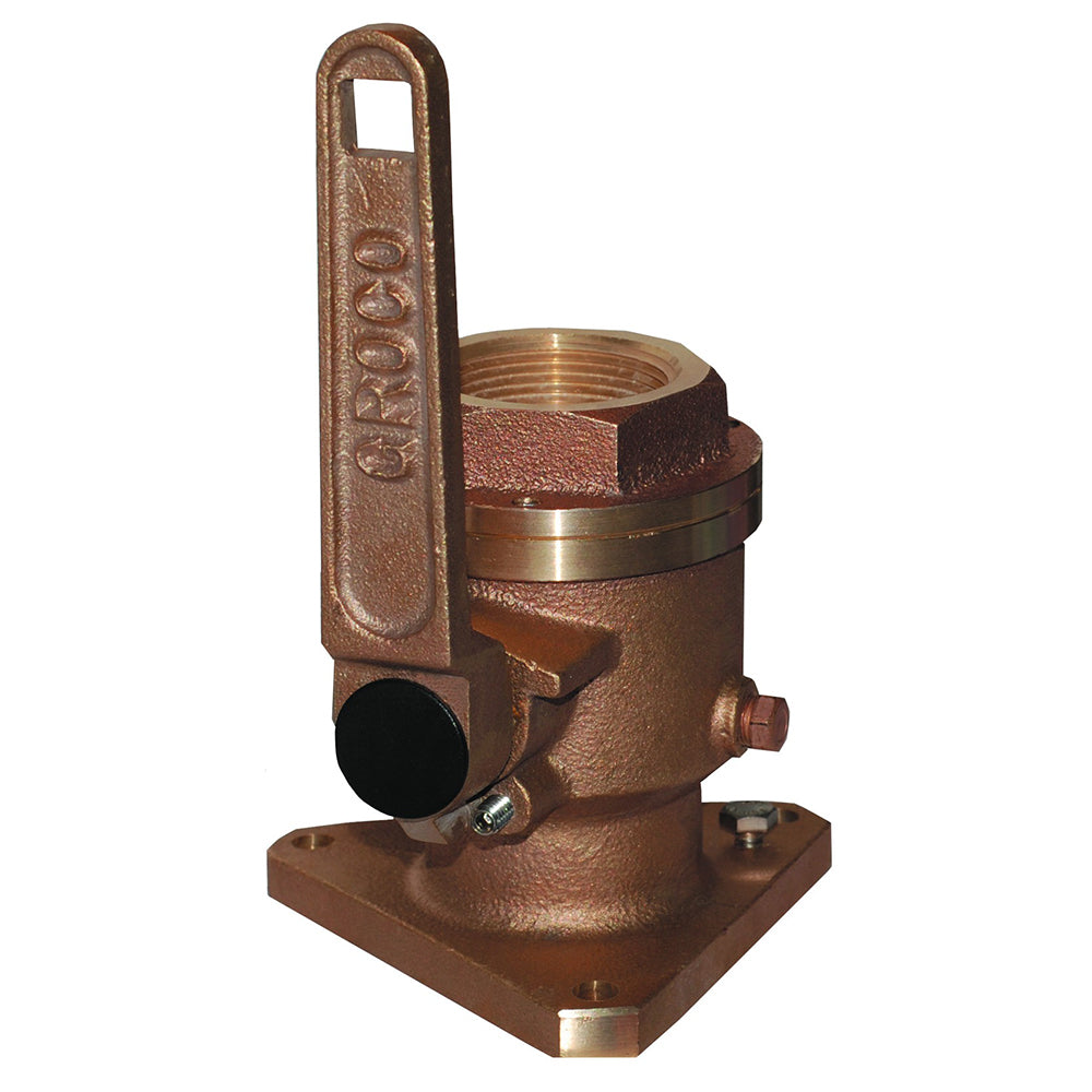 GROCO 114 Bronze Flanged Full Flow Seacock BV1250