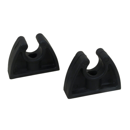 Perko Pole Storage Clips  Black  Pair 0477DP0BLK